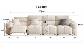 Canapele clasice cu recliner electric Anvers